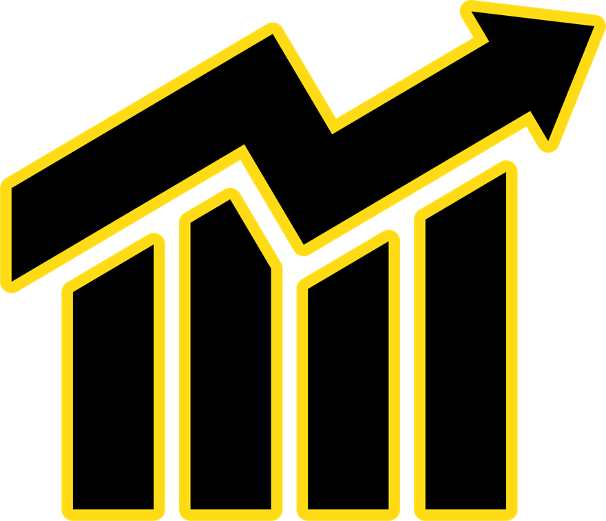 Upward growth chart representing a rising sales career